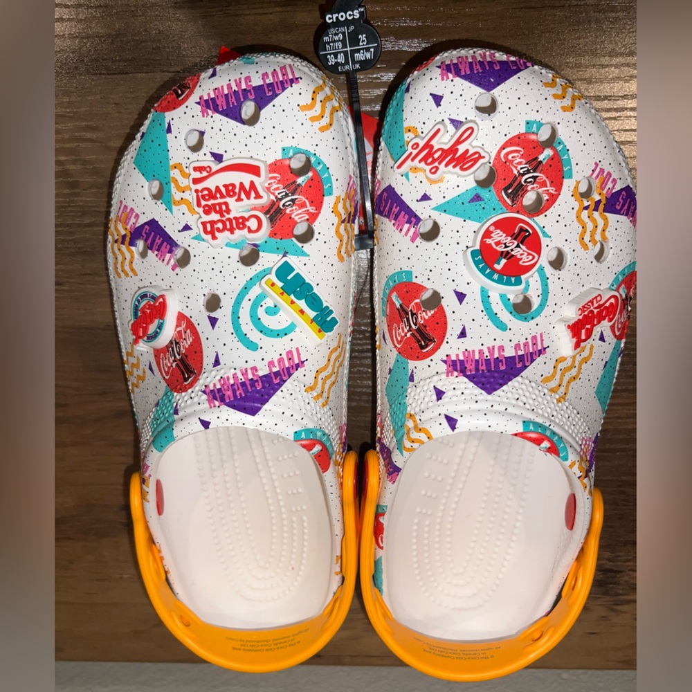 CROCS Coca-Cola 90’s Clog with Orange Heel Strap
